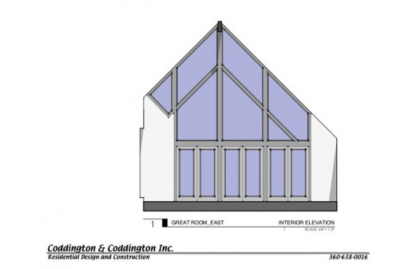 Great Room, East Elevation